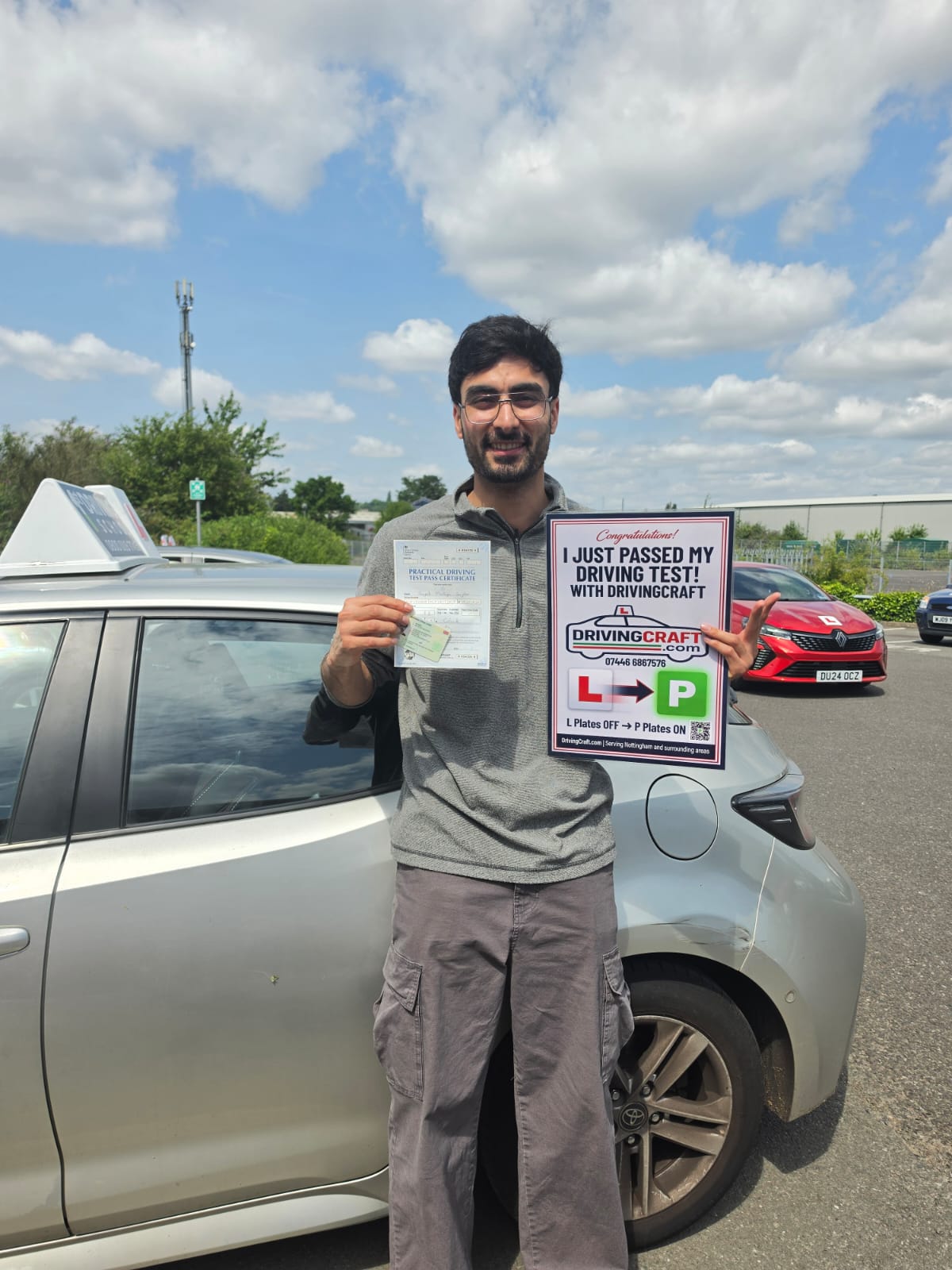 Mustafa — passed with Driving Craft