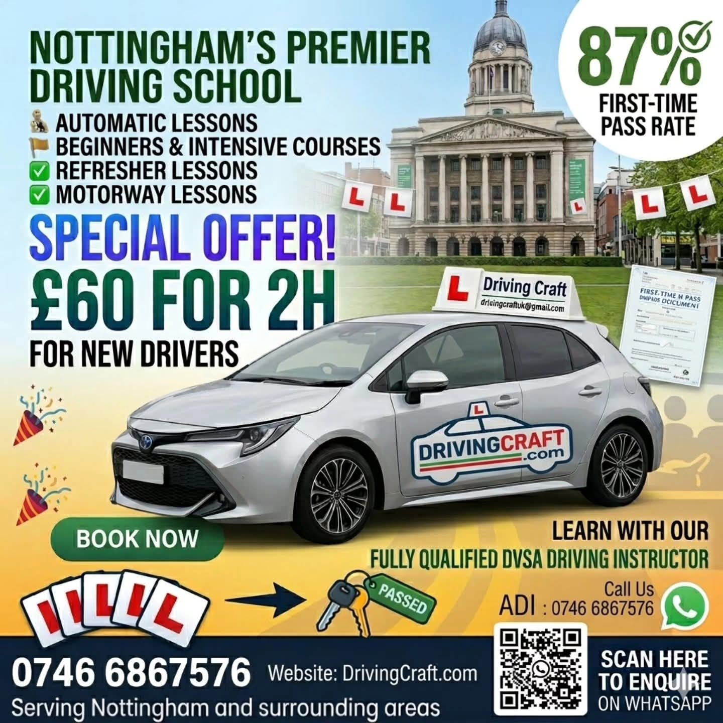 Nottingham driving school special offer